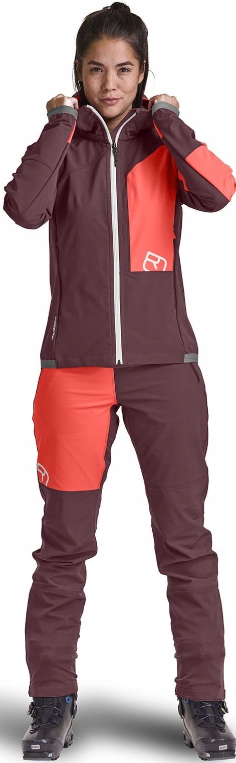 Kurtka Zimowa Ortovox Berrino Hooded Jacket Women Winetasting rozmiar