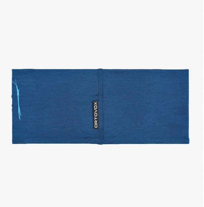 Opaska sportowa Ortovox 120 Tec Logo Headband - petrol blue Merino - obrazek 2