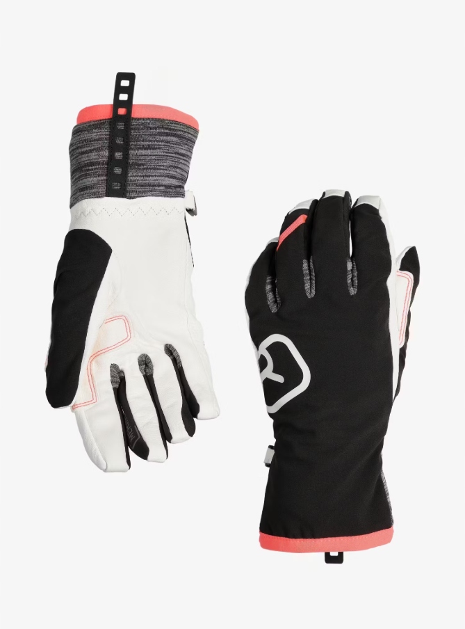 Rękawice skiturowe Women Ortovox Tour Glove - Black raven M Merino - obrazek 2