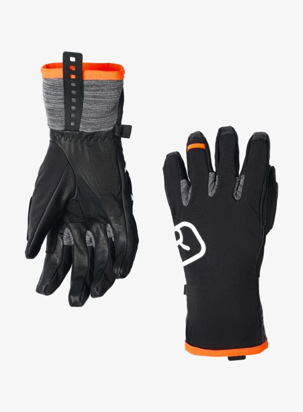 Rękawice skiturowe Men Ortovox Tour Glove - black raven S Merino - obrazek 3