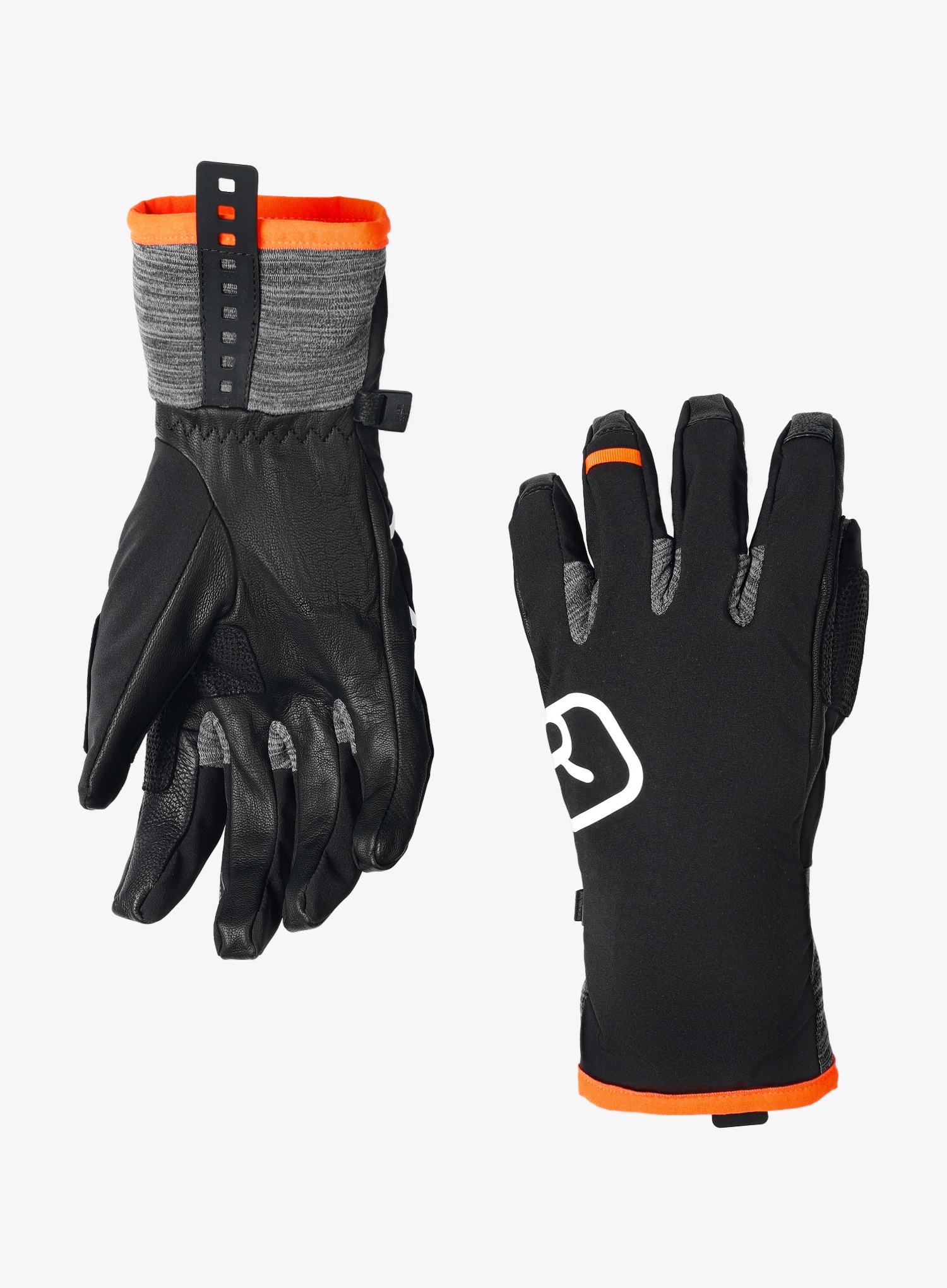 Rękawice skiturowe Men Ortovox Tour Glove - black raven S Merino - obrazek 3