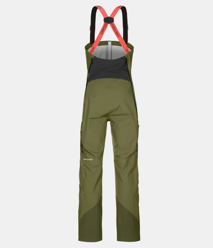 Spodnie narciarskie ogrodniczki damskie Ortovox 3L Deep Shell BIB rL Merino - obrazek 2