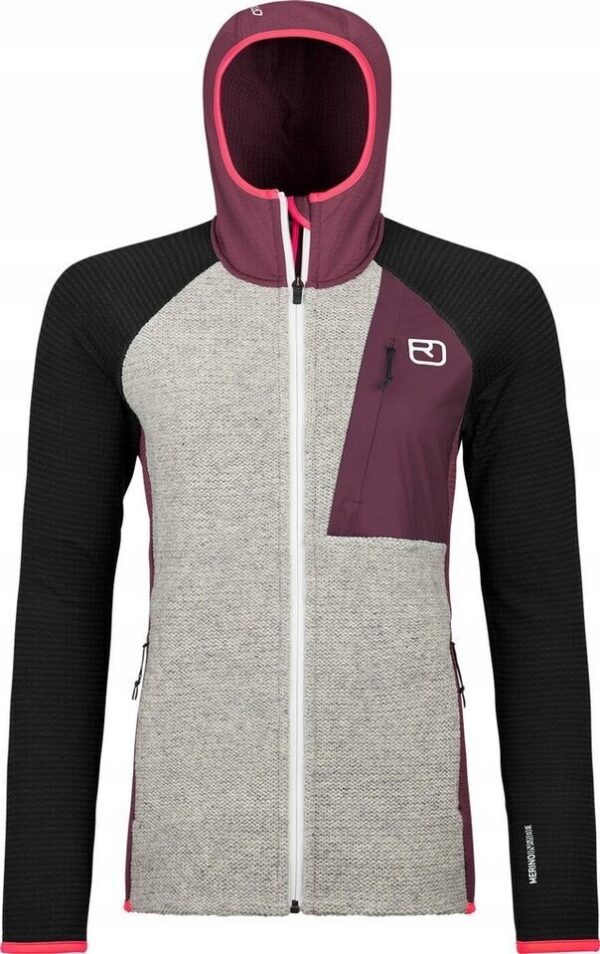 Bluza damska z kapturem Ortovox Fleece Gp Classic Knit Hoody r. XS Merino