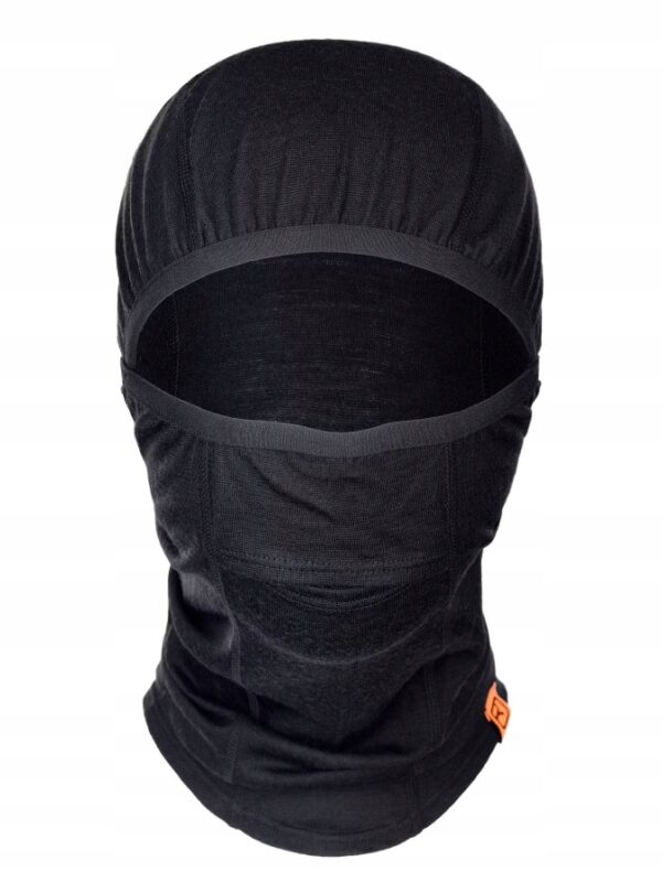 Kominiarka zimowa na narty Ortovox Whiteout Mask -black raven Merino
