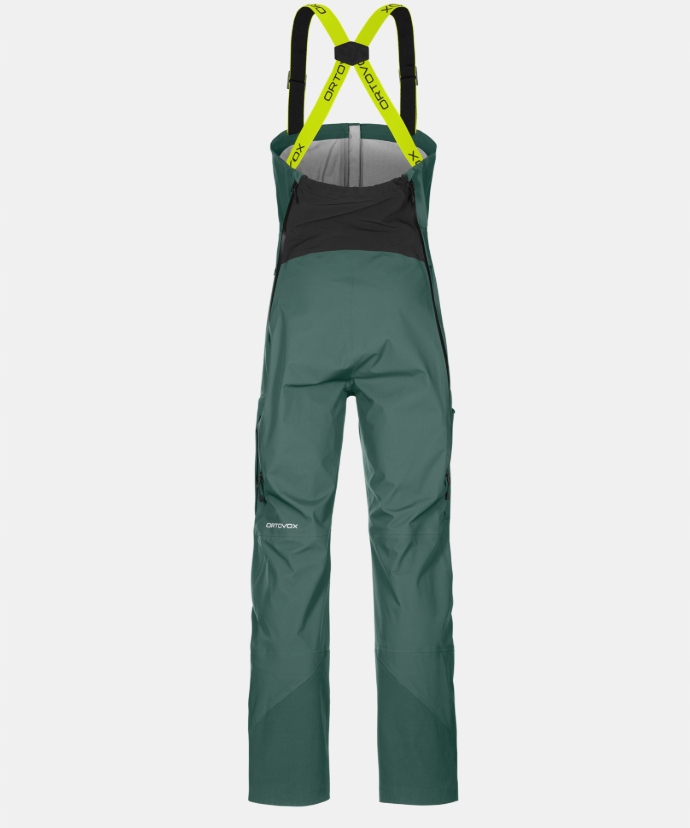 Spodnie narciarskie ogrodniczki męskie Ortovox 3L Deep Shell BIB r.S Merino - obrazek 2