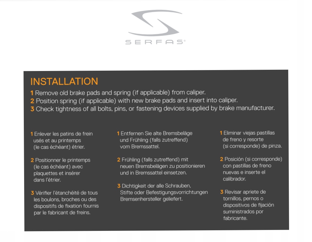 Klocki Hamulcowe MTB AVID SRAM DBPA6 Serfas - obrazek 5
