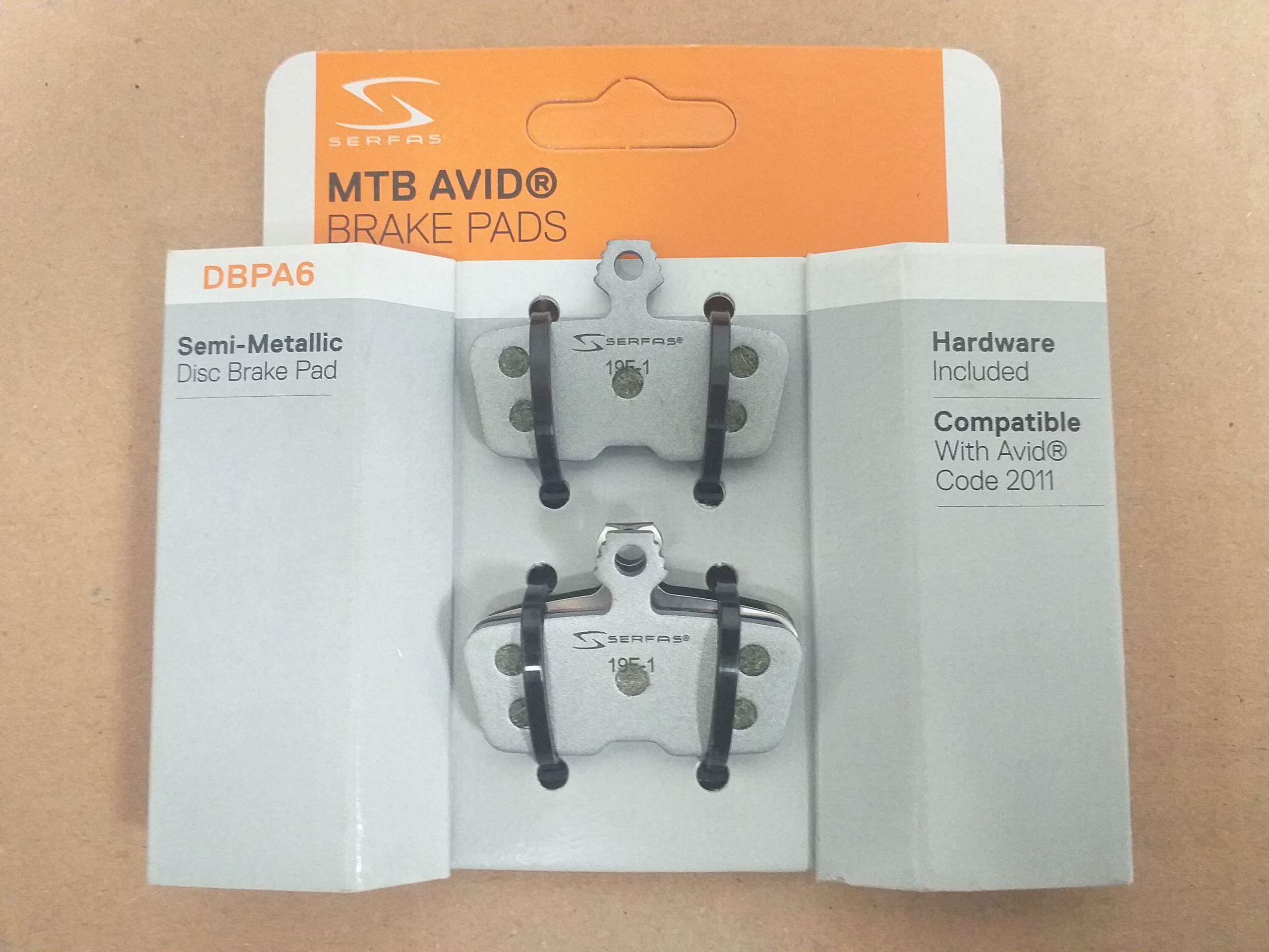 Klocki Hamulcowe MTB AVID SRAM DBPA6 Serfas - obrazek 2