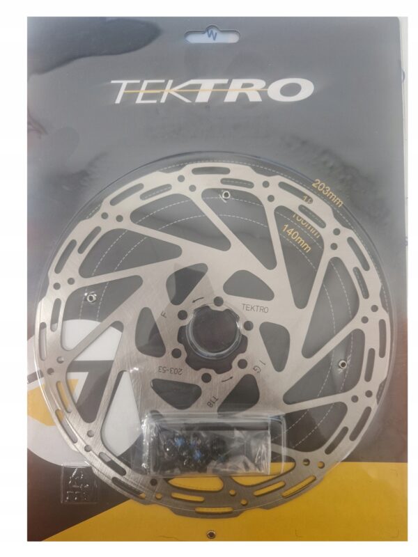 TEKTRO TR-45 Remschijf 203 Mm – Center Lock, 2-delig, 2,3 Mm Dik – Ideaal Voor E-bike Remsystemen